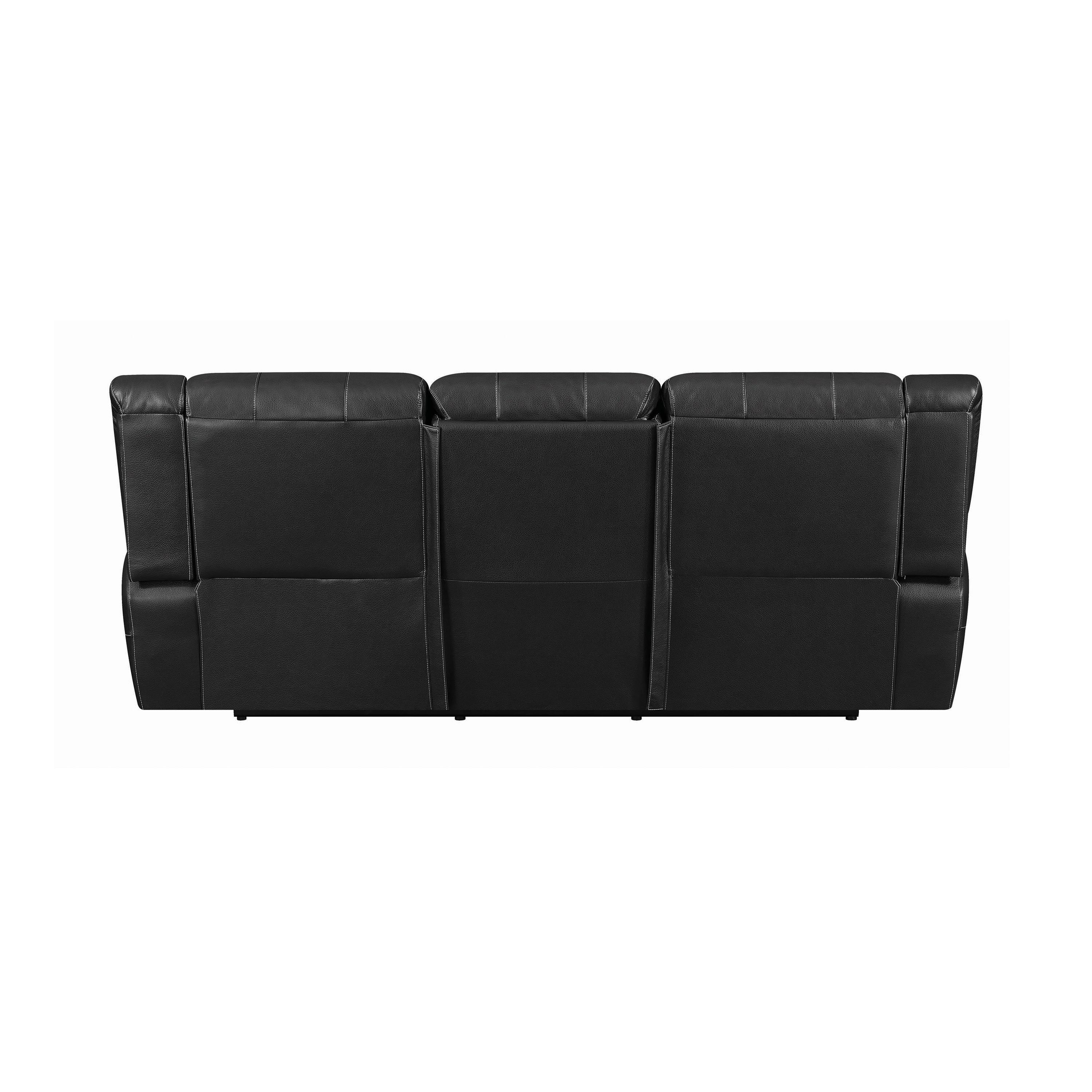 

    
601061-S2 Contemporary Black Faux Leather Living Room Set 2pcs Coaster 601061-S2 Lee

