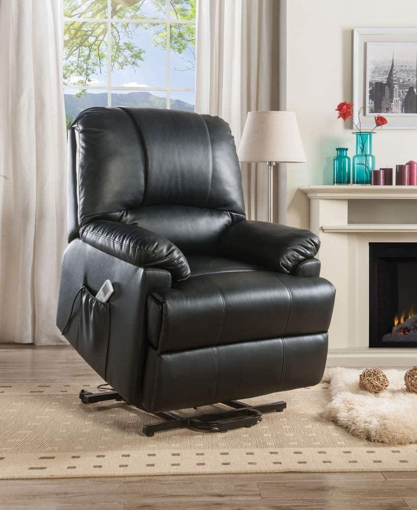 

                    
Acme Furniture Ixora Recliner Black Faux Leather Purchase 
