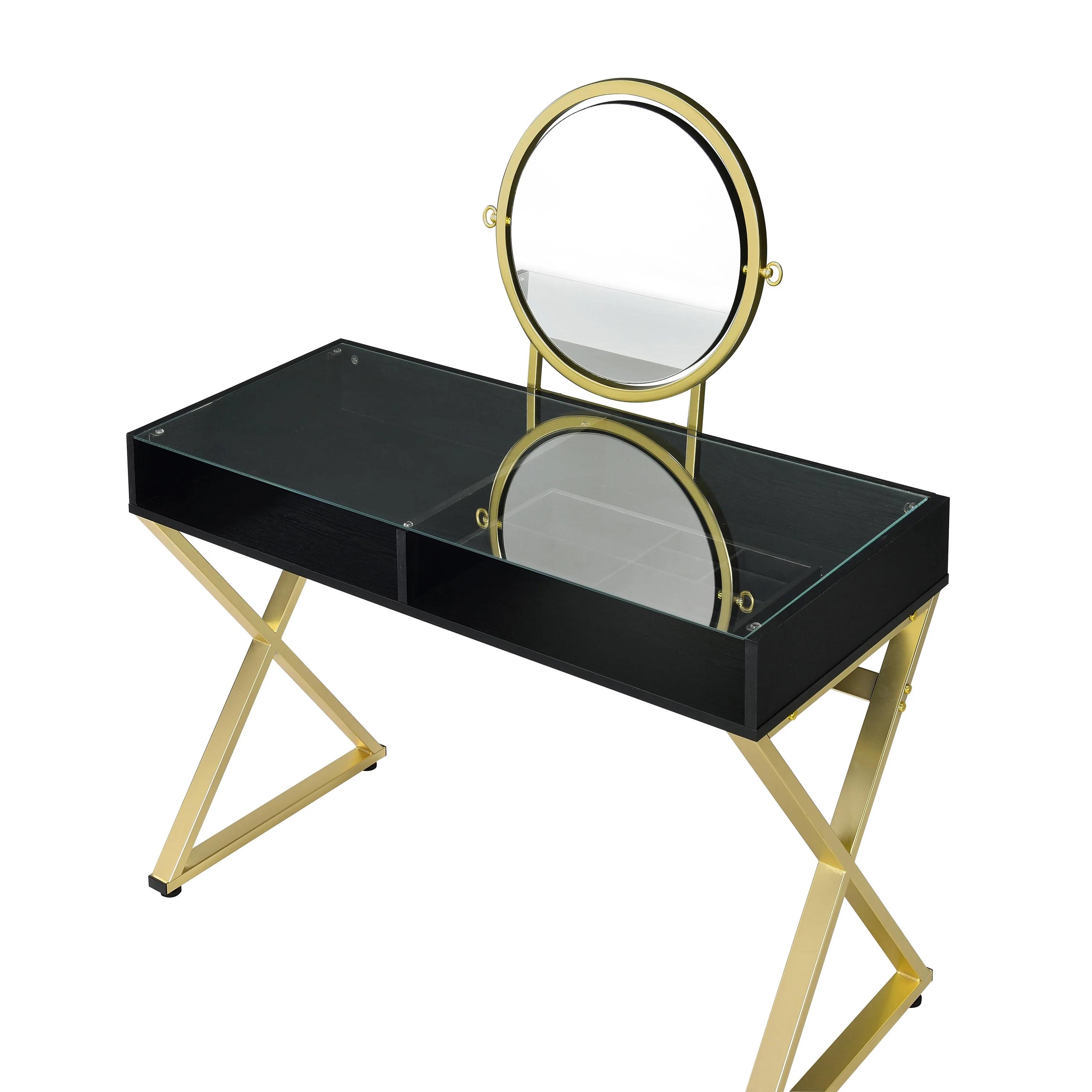 

                    
Acme Furniture AC00669 Coleen Vanity w/Mirror Black  Purchase 
