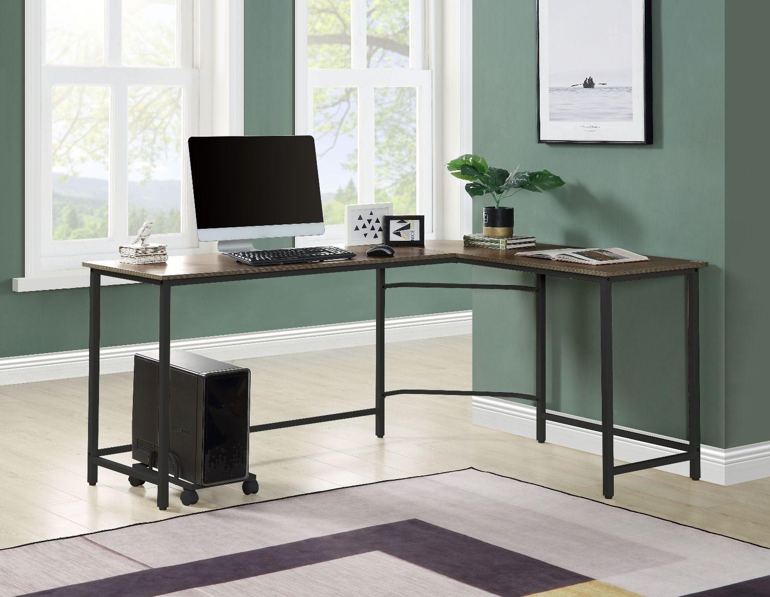 Contemporary, Modern Home Office Desk OF00042 Dazenus OF00042 in Brown 