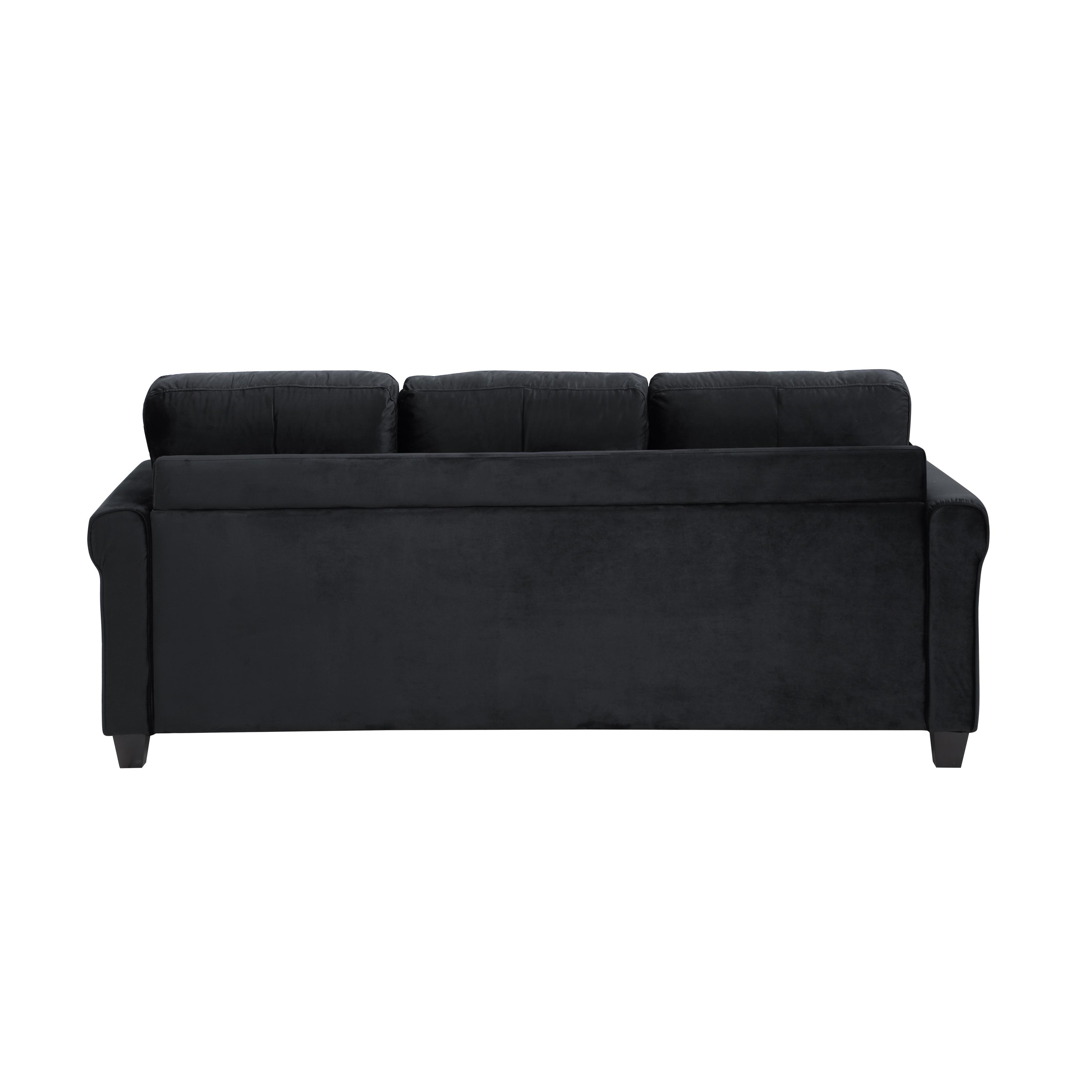 

    
 Photo  Contemporary Black Solid Wood Reversible Sofa Chaise Homelegance 9411BK-3SC Monty
