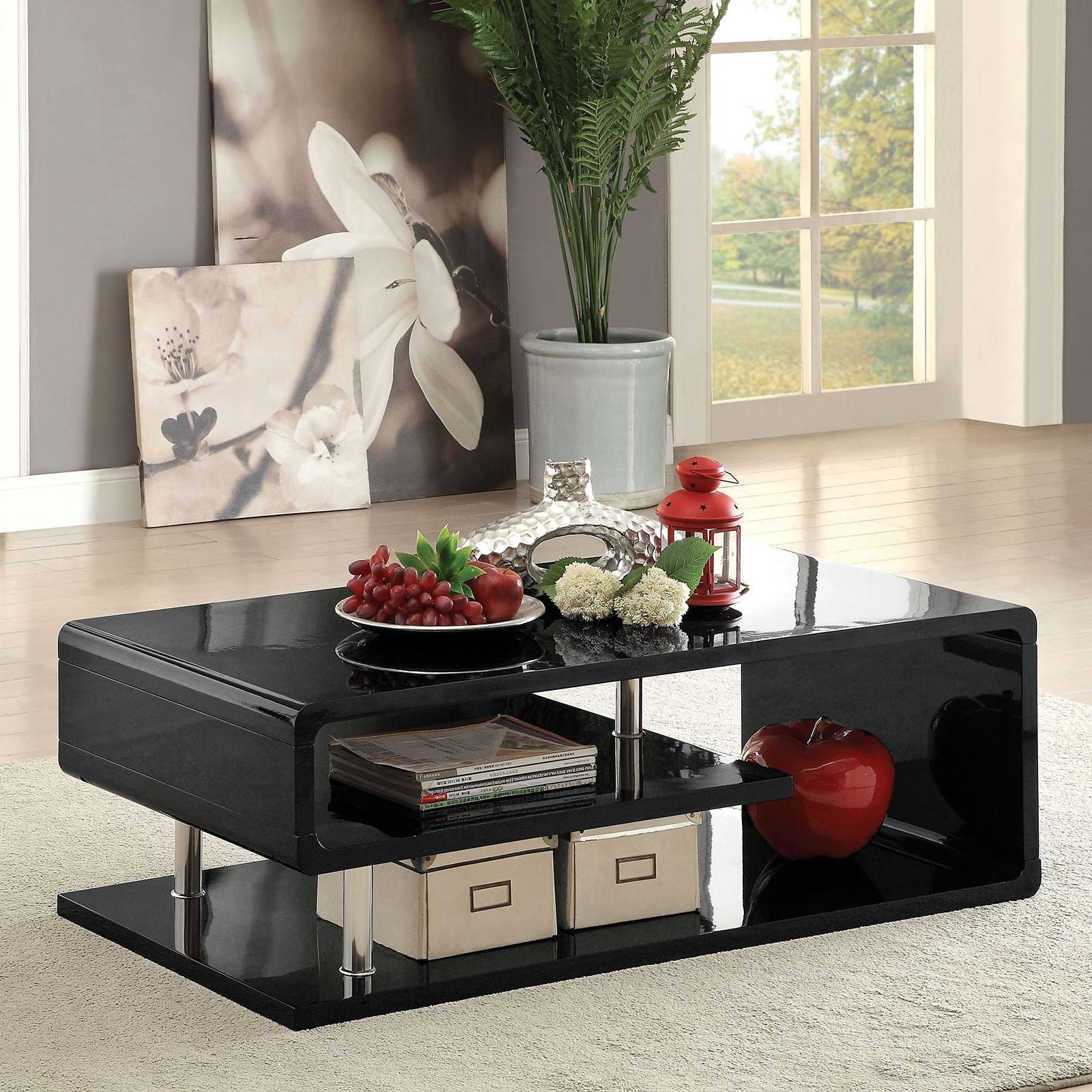 

    
Furniture of America CM4057BK-C Ninove Coffee Table Black CM4057BK-C
