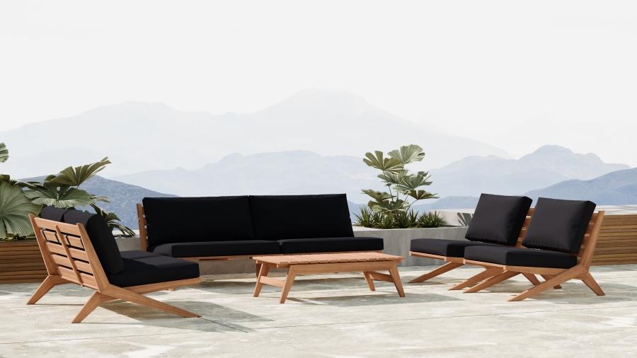 

        
63365427382215Contemporary Black Wood Fabric Patio Chair Meridian Furniture Tahiti 351Black-C
