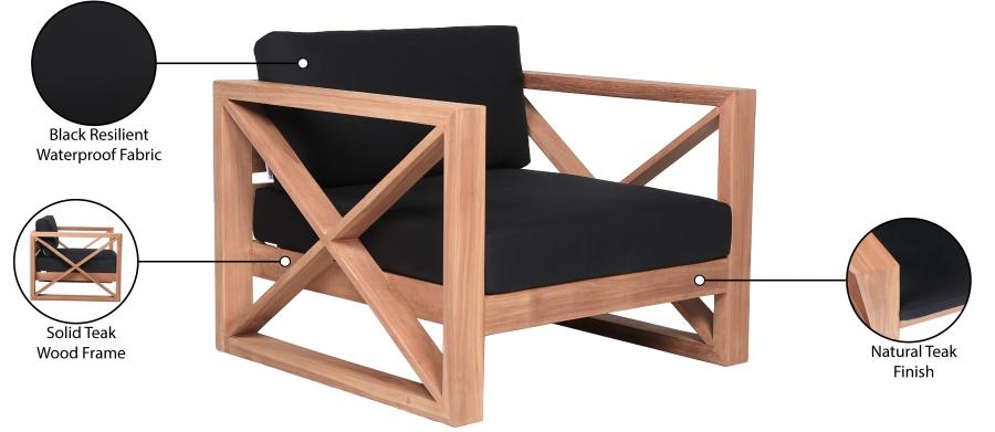 

        
64253515987898Contemporary Black Wood Fabric Patio Chair Meridian Furniture Anguilla 352Black-C
