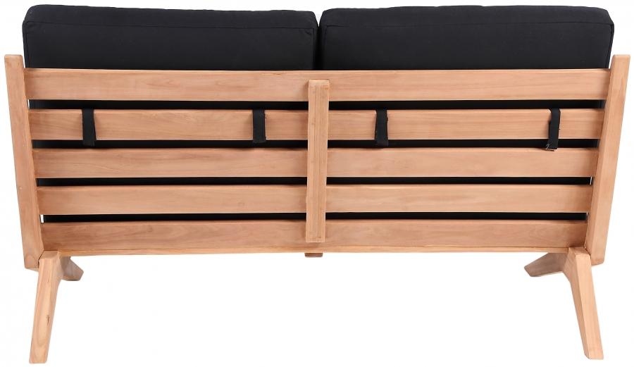 

    
351Black-L Contemporary Black Wood Fabric Patio Loveseat Meridian Furniture Tahiti 351Black-L
