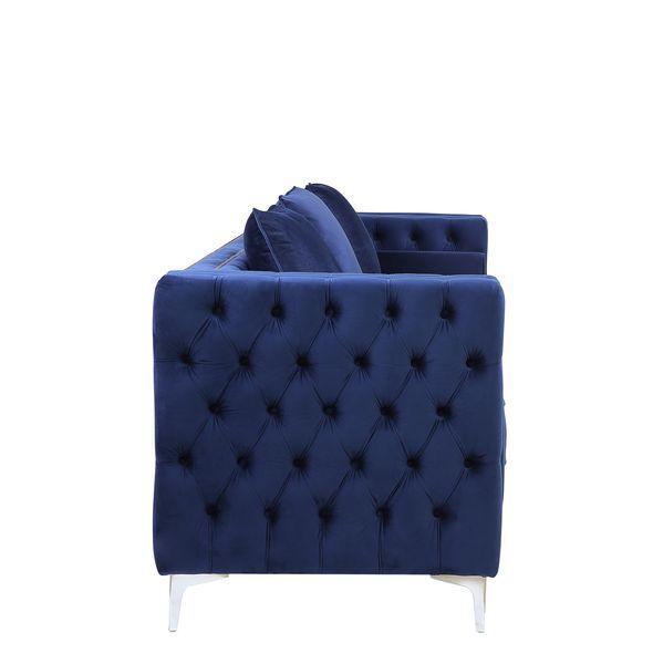 

                    
Acme Furniture Bovasis Sofa Blue Velvet Purchase 
