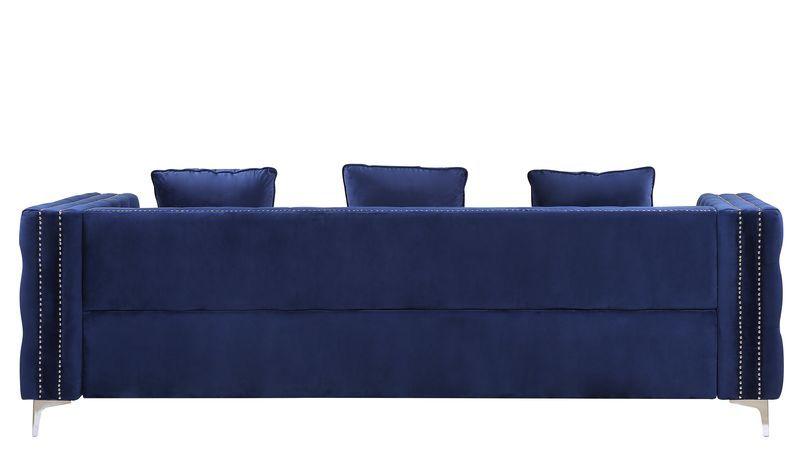 

    
Acme Furniture Bovasis Sofa Blue LV00366
