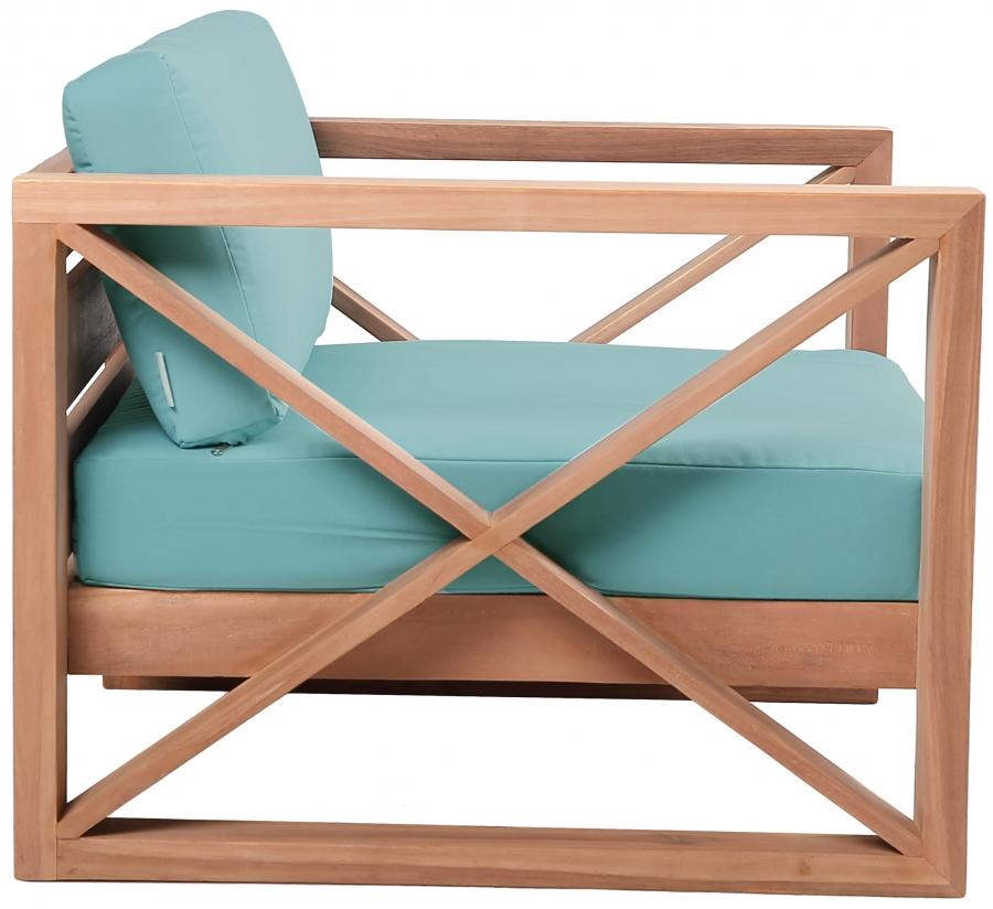 

    
 Shop  Contemporary Blue Wood Fabric Patio Sofa Set-3PCS Meridian Furniture Anguilla 352SeaBlue-S-3PCS
