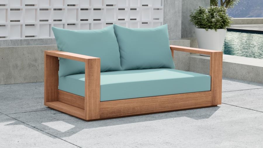 

    
 Photo  Contemporary Blue Wood Fabric Patio Sofa Set 4PCS Meridian Furniture Tulum 353SeaBlue-S-4PCS
