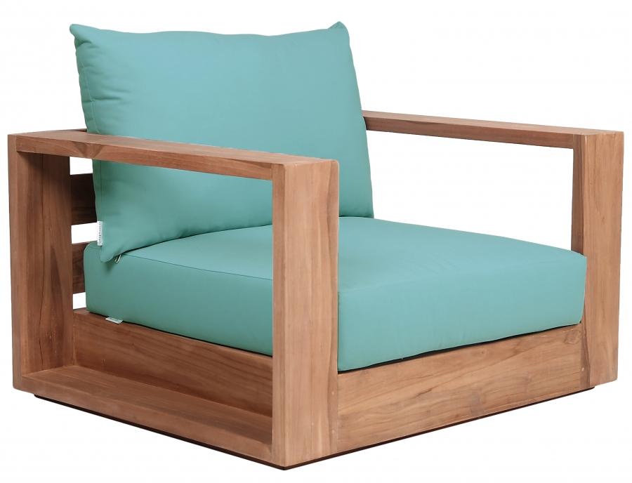 

    
 Shop  Contemporary Blue Wood Fabric Patio Sofa Set 4PCS Meridian Furniture Tulum 353SeaBlue-S-4PCS
