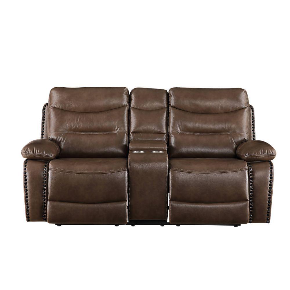 

                    
Buy Contemporary Brown Leather Motion Sofa + Loveseat w/ Console by Acme Aashi 55420-2pcs
