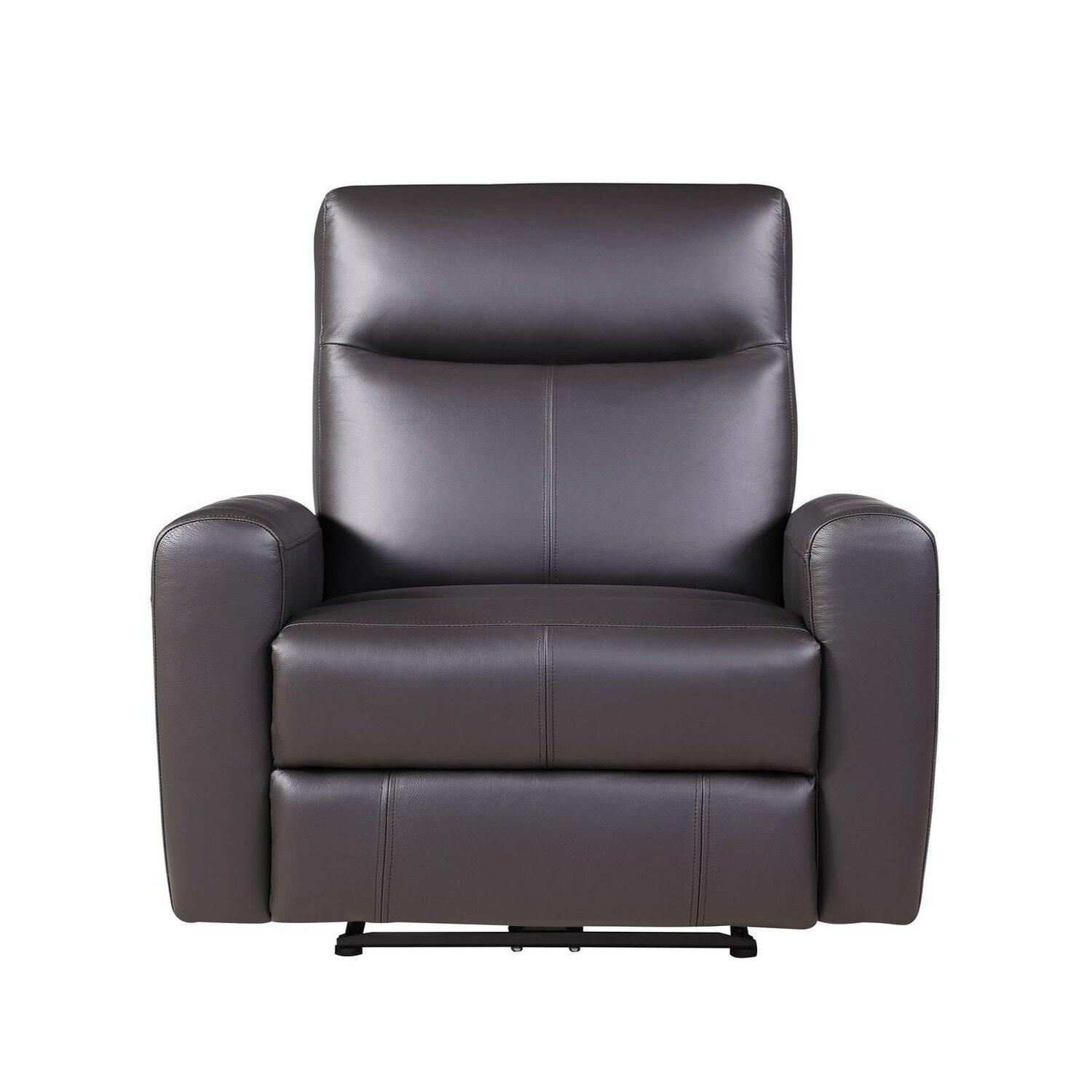 

                    
Acme Furniture Blane Recliner Brown Top grain leather Purchase 
