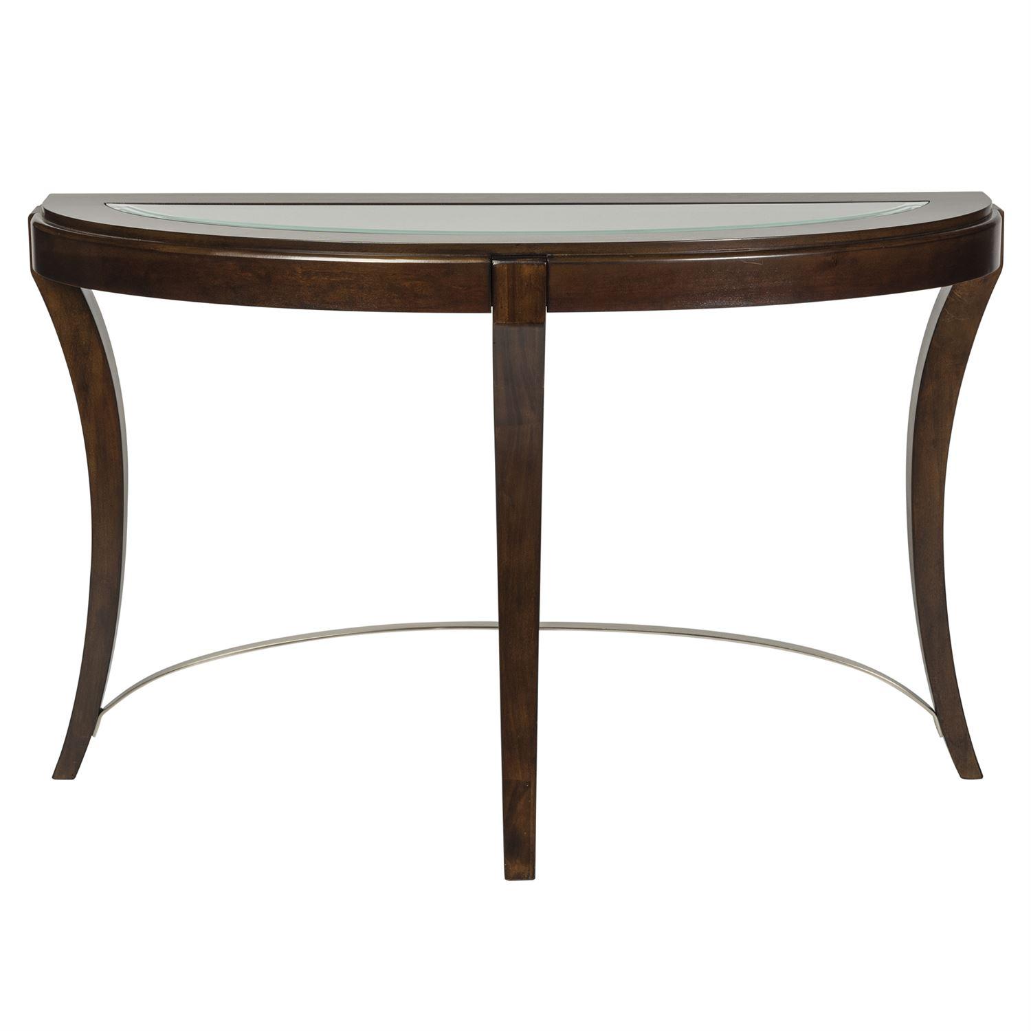 

    
Contemporary Brown Wood Console Table Avalon (505-OT) Liberty Furniture
