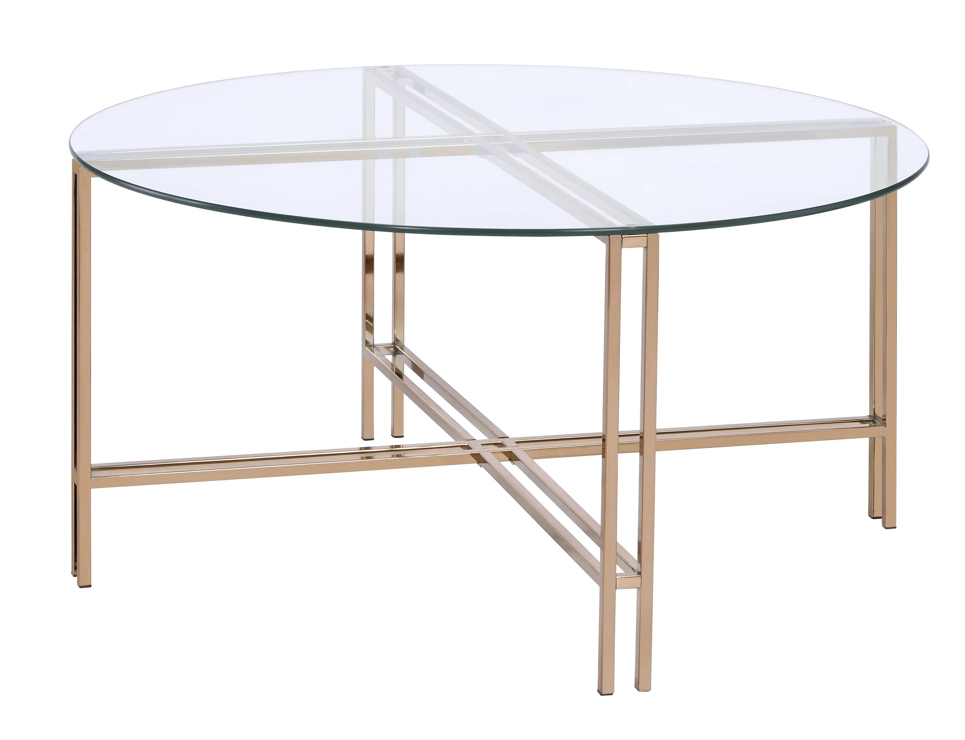 Contemporary Coffee Table Veises 82995 in Champagne 