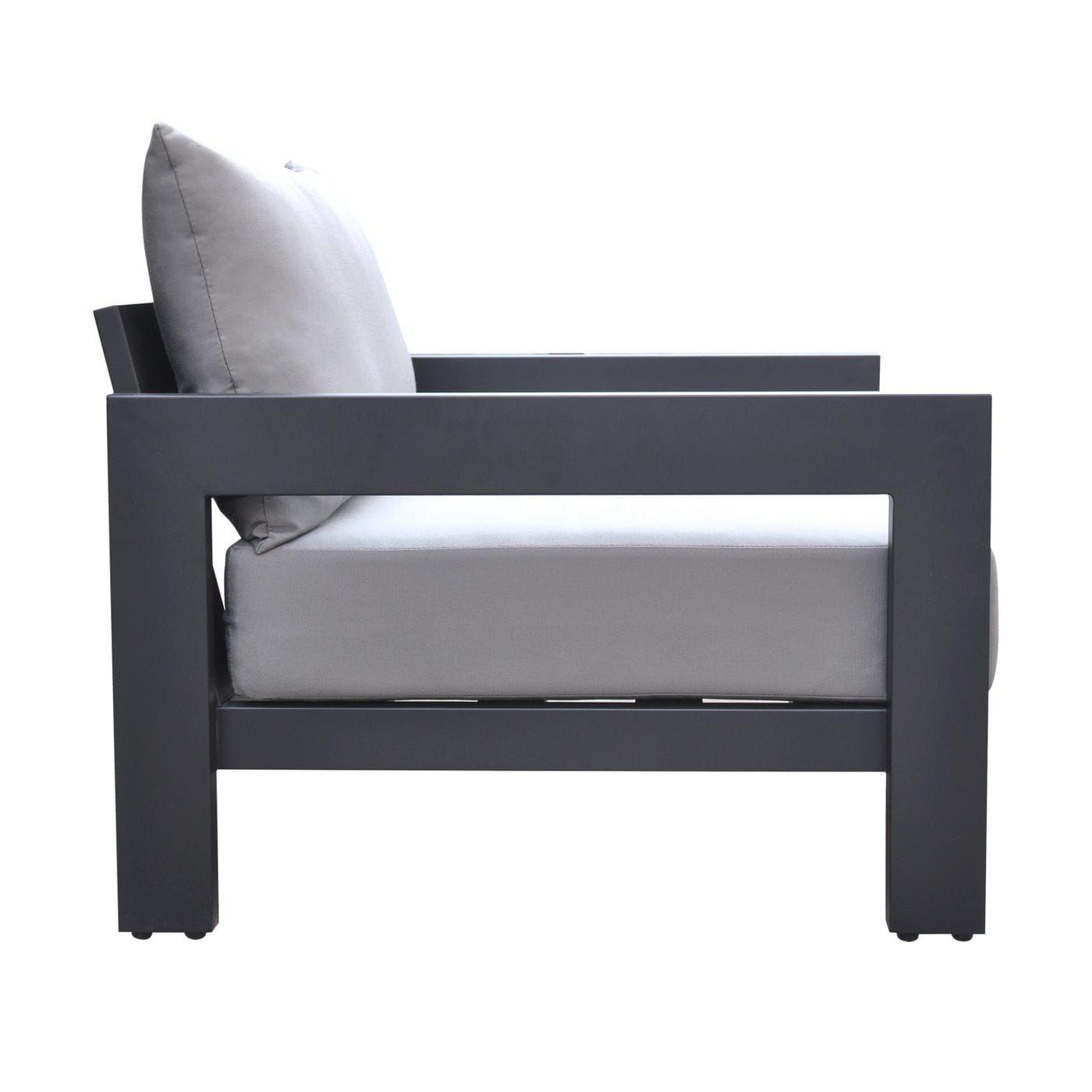 

    
 Shop  Modern Charcoal Aluminum Outdoor Conversation Set 4PCS VIG Furniture Renava Wake VGGE-WAKE-SOFA-SET-GRY-4PCS
