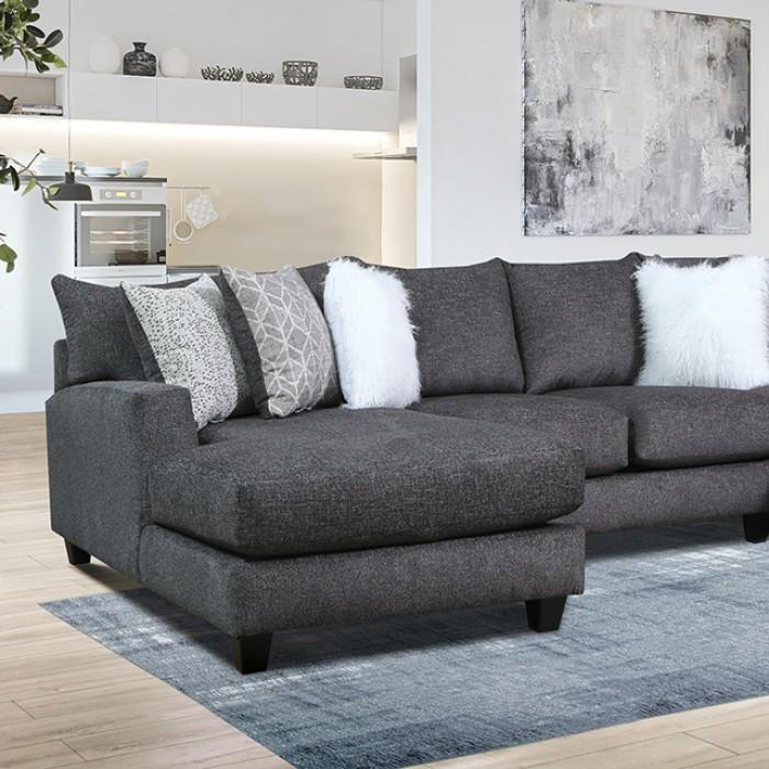 

    
Contemporary Charcoal Linen-like Fabric Sectional Furniture of America SM5247 Kennington
