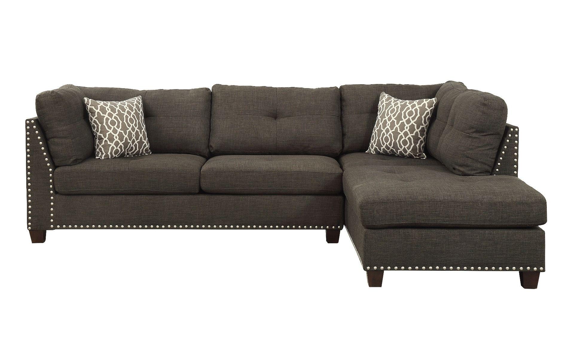 

                    
Acme Furniture Laurissa Sectional Sofa and Ottoman Charcoal Linen Purchase 
