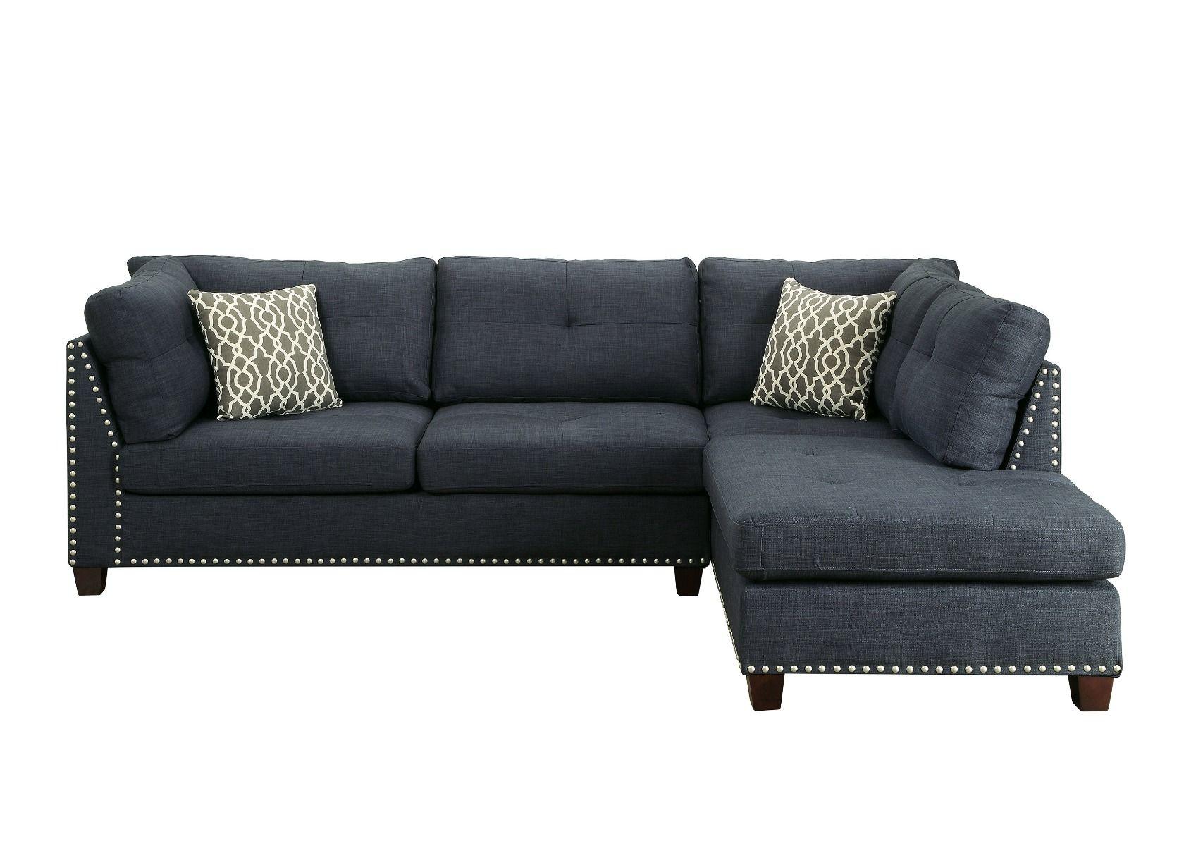 

                    
Acme Furniture Laurissa Sectional Sofa and Ottoman Blue Linen Purchase 
