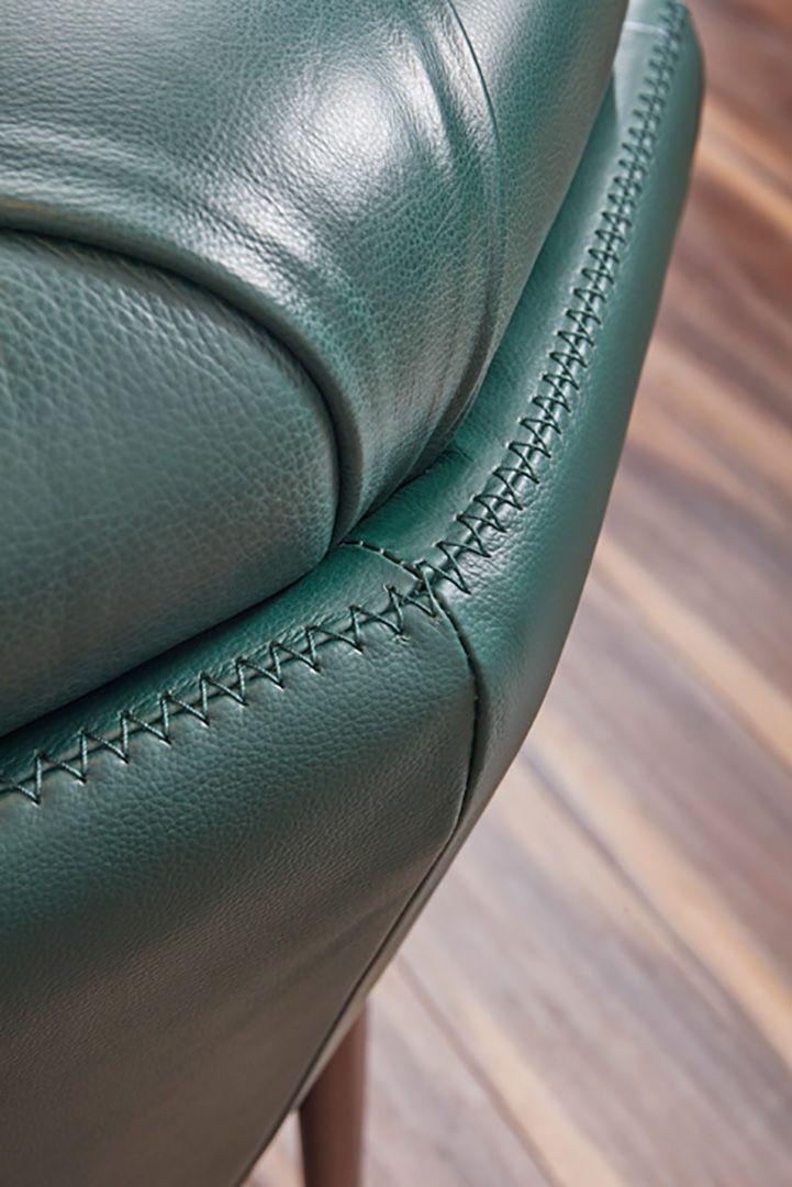 

    
 Photo  Green Top-Grain Italian Leather Sofa Set 3Pcs EK8009-DGN American Eagle Classic
