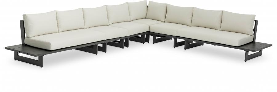 

    
Contemporary Dark Grey/Cream Aluminium Patio Modular Sectional Sec3A Meridian Furniture Maldives 338Cream-Sec3A
