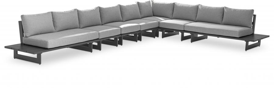 

    
Contemporary Dark Grey/Grey Aluminium Patio Modular Sectional Sec4A Meridian Furniture Maldives 338Grey-Sec4A
