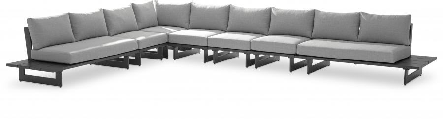 

    
338Grey-Sec4A Meridian Furniture Patio Modular Sectional
