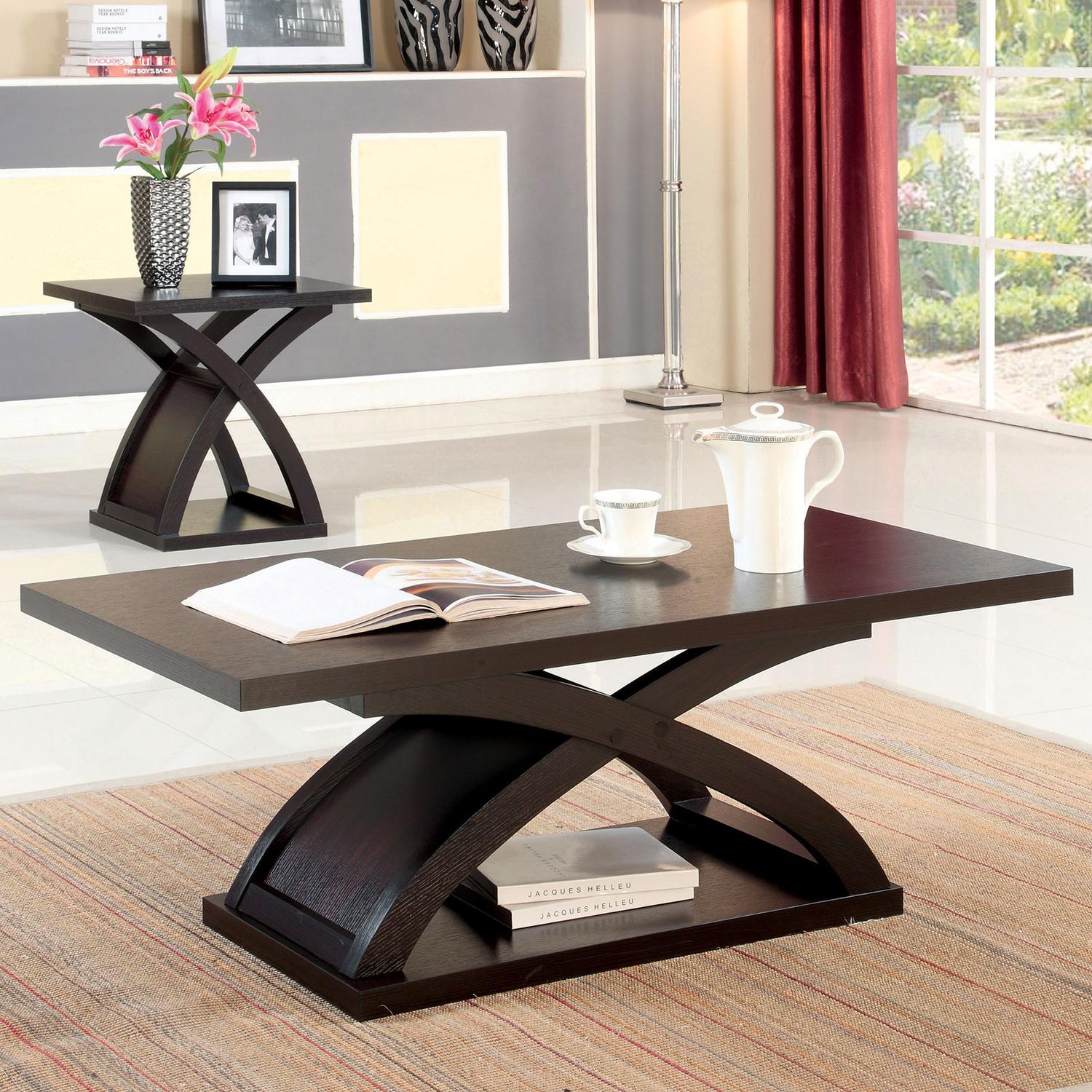 

    
Furniture of America CM4641C Arkley Coffee Table Espresso CM4641C
