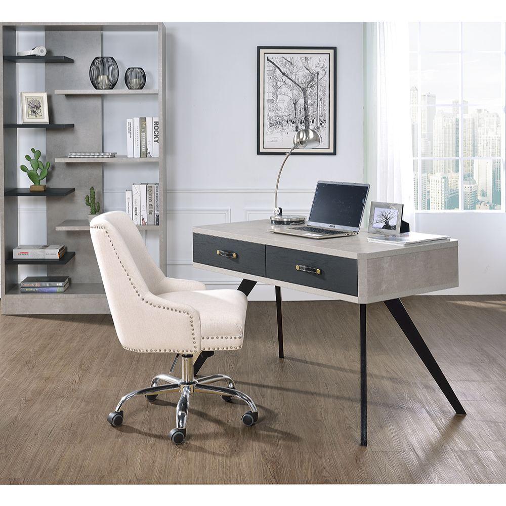 

    
Contemporary Faux Concrete & Black Desk by Acme 92530 Magna
