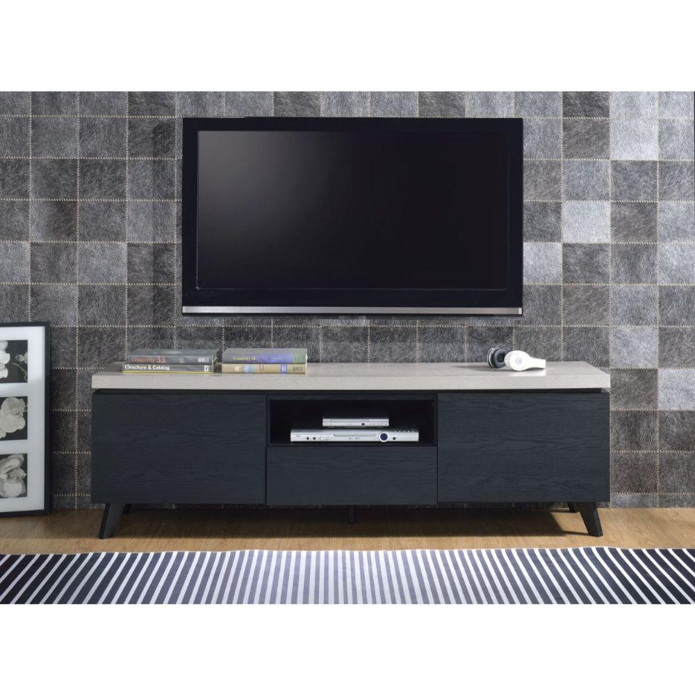 Contemporary, Modern TV Stand 91405 Magna 91405 in Black 