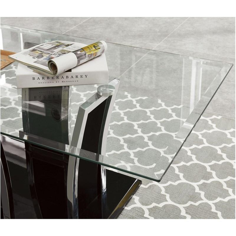 

    
Contemporary Glossy Black Tempered Glass Top Coffee Table Furniture of America CM4372BK-C Staten
