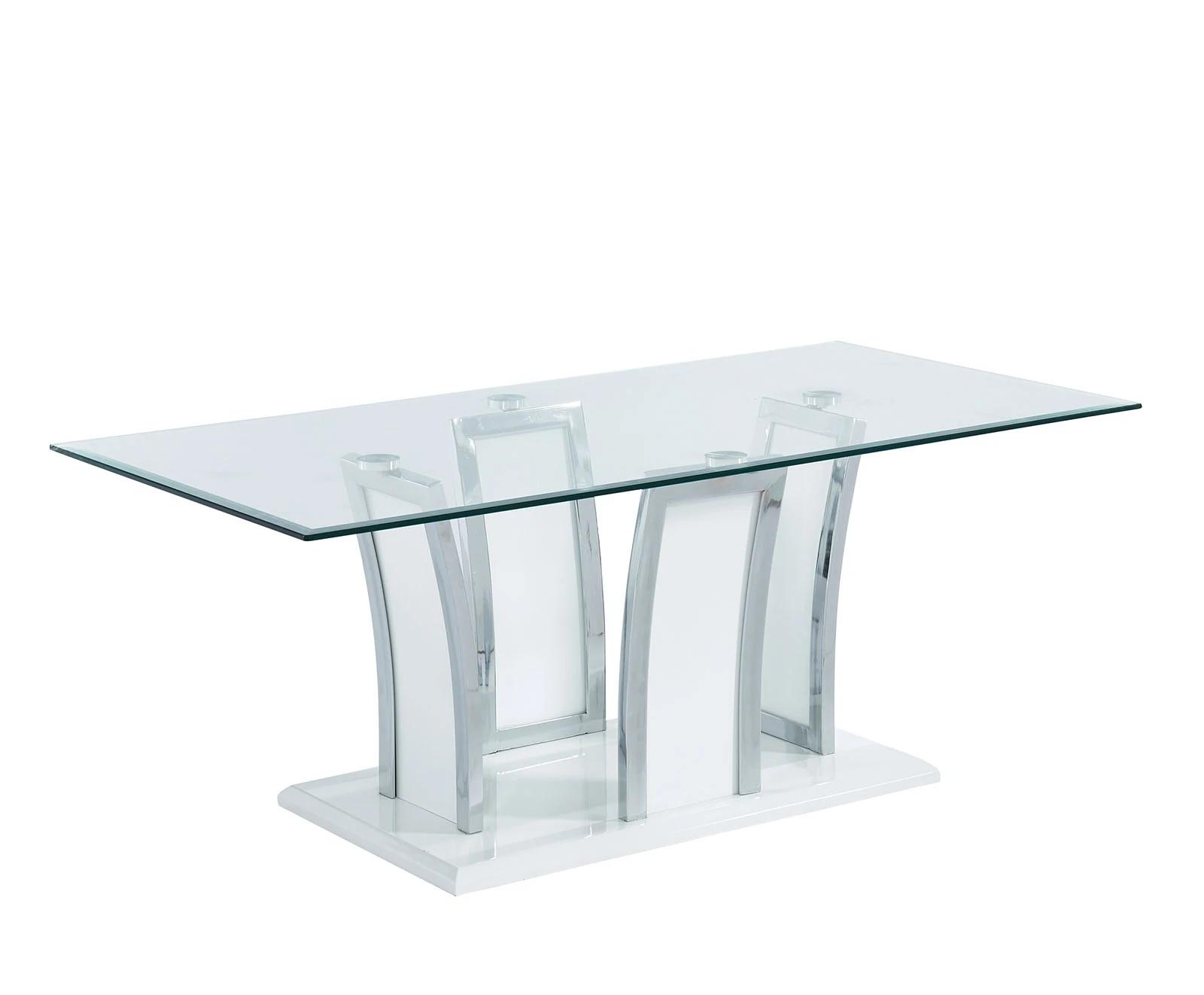 Contemporary Coffee Table CM4372WH-C Staten CM4372WH-C in White 