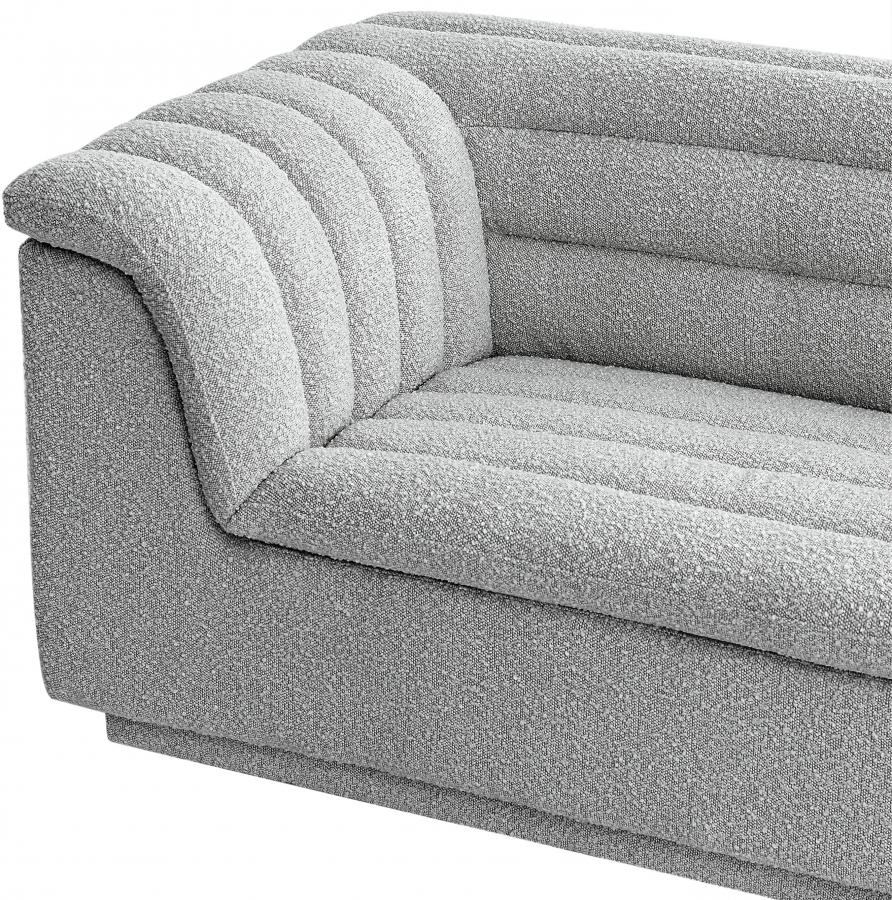 

    
 Order  Contemporary Gray Engineered Wood Sofa Meridian Furniture Cascade 191Grey-S
