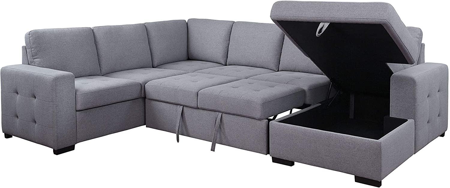 

    
Acme Furniture Nardo Sectional Sofa Gray 55545-4pcs
