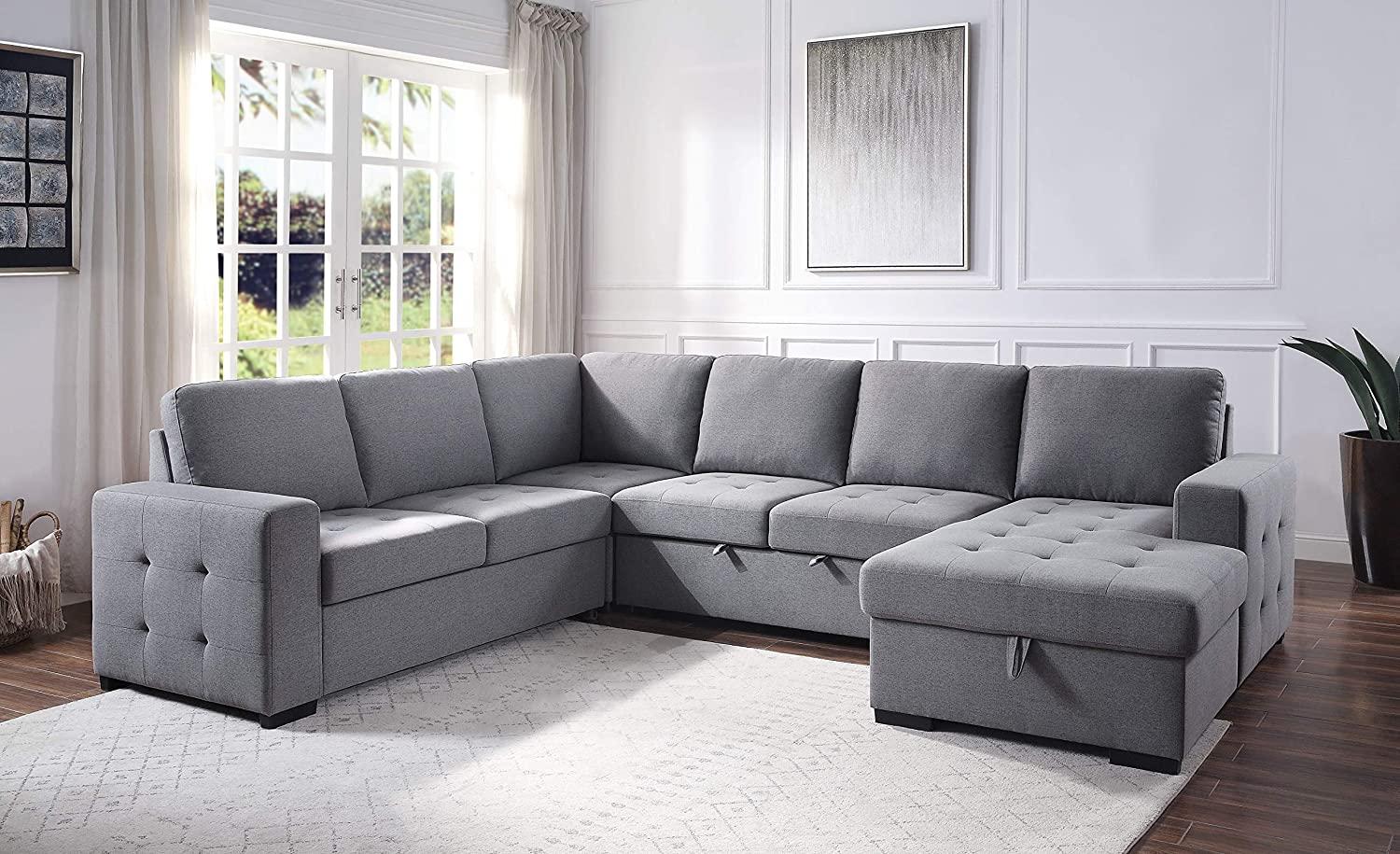

    
55545-4pcs Contemporary Gray Fabric Sectional Sofa by Acme Nardo 55545-4pcs
