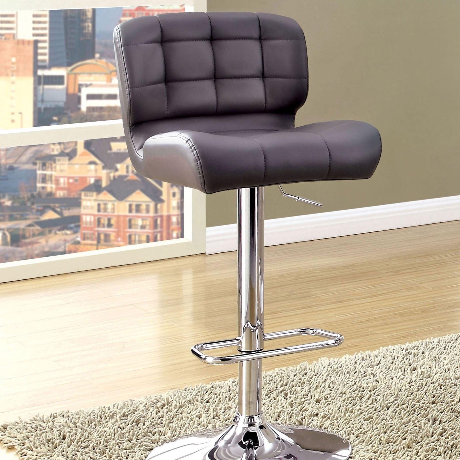 

    
Contemporary Gray Metal Bar Chair Furniture of America CM-BR6152GY Kori
