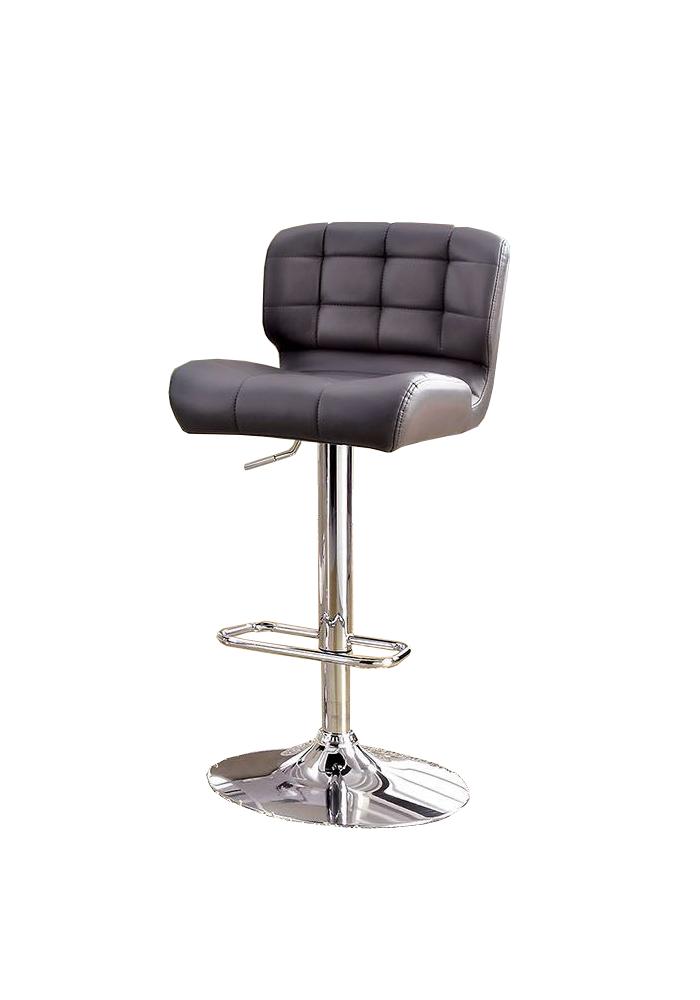 Contemporary Bar Chair CM-BR6152GY Kori CM-BR6152GY in Gray Leatherette