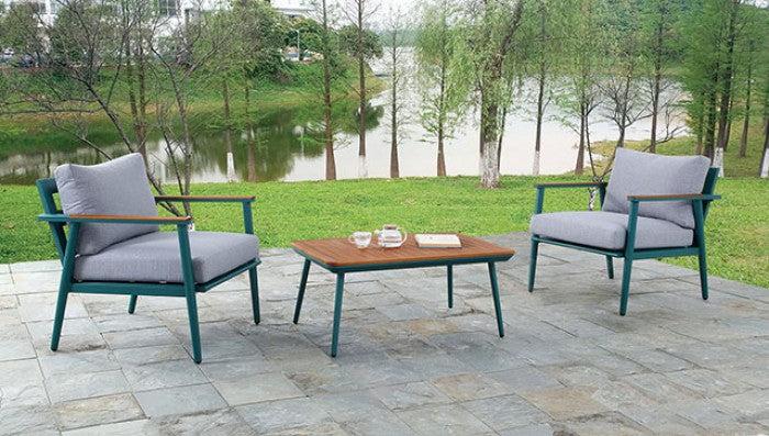 

    
Contemporary Gray & Oak Aluminum Frame Outdoor Set 3pcs Furniture of America CM-OT1845-3PK Marsha

