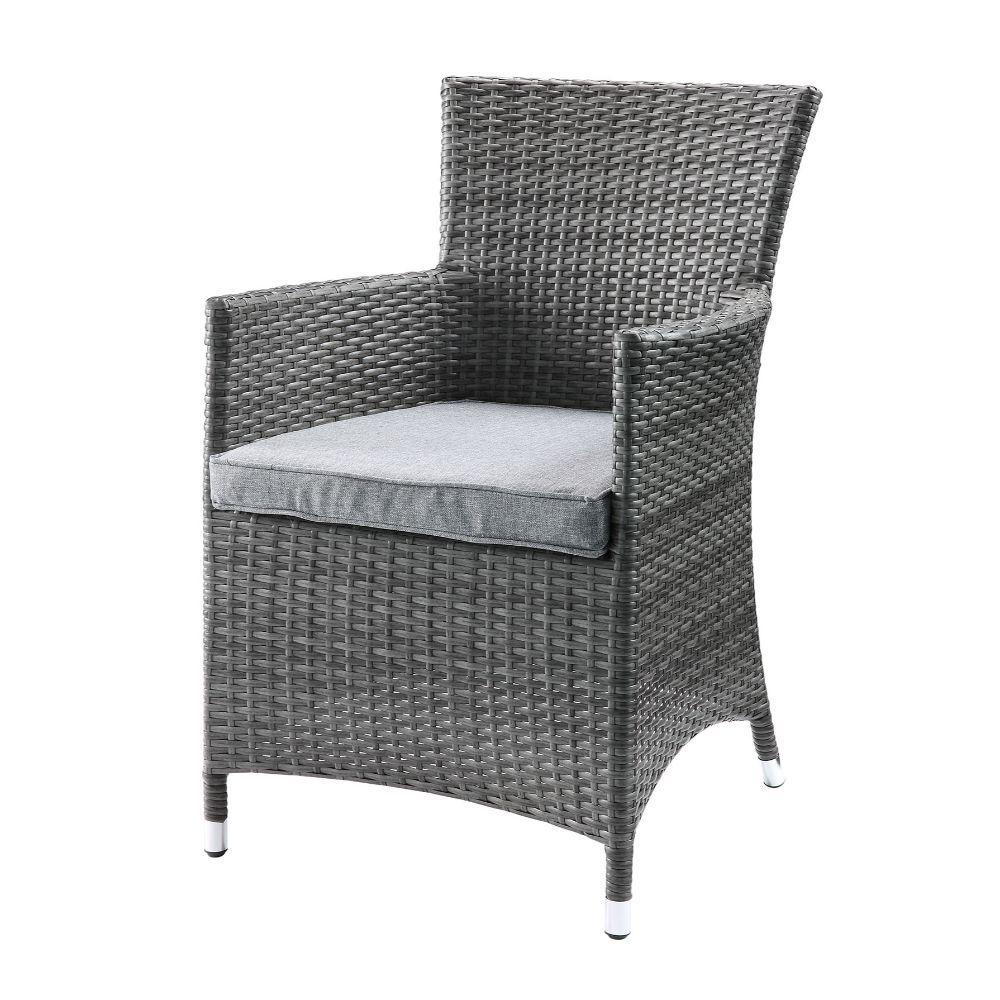 

    
 Shop  Contemporary Gray Resin Wicker Outdoor Bistro Set 3PCS Acme Furniture Tashelle 45005-3PCS
