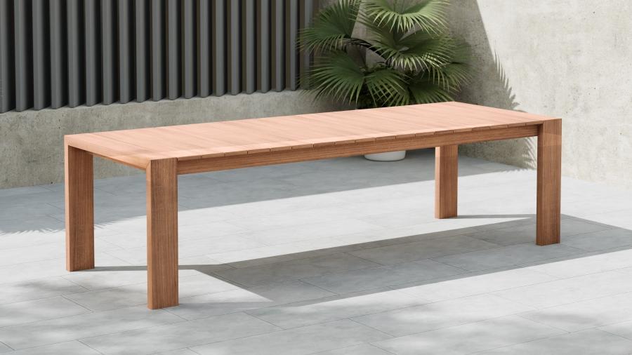 

    
Contemporary Teak Wood Patio Dining Table Meridian Furniture Tulum 353-T
