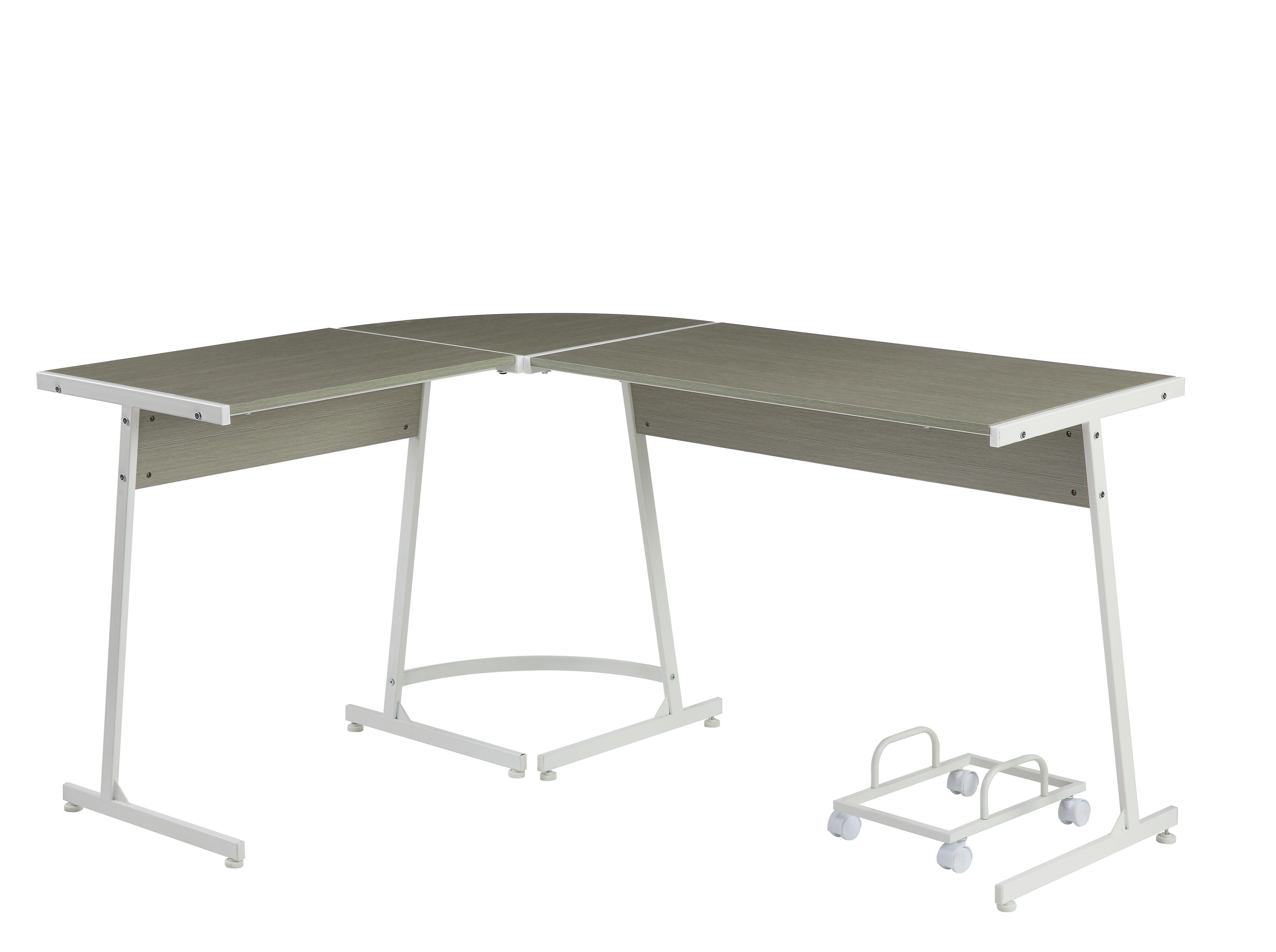 

    
Contemporary Gray & White Finish Home Office Desk by Acme OF00045 Dazenus
