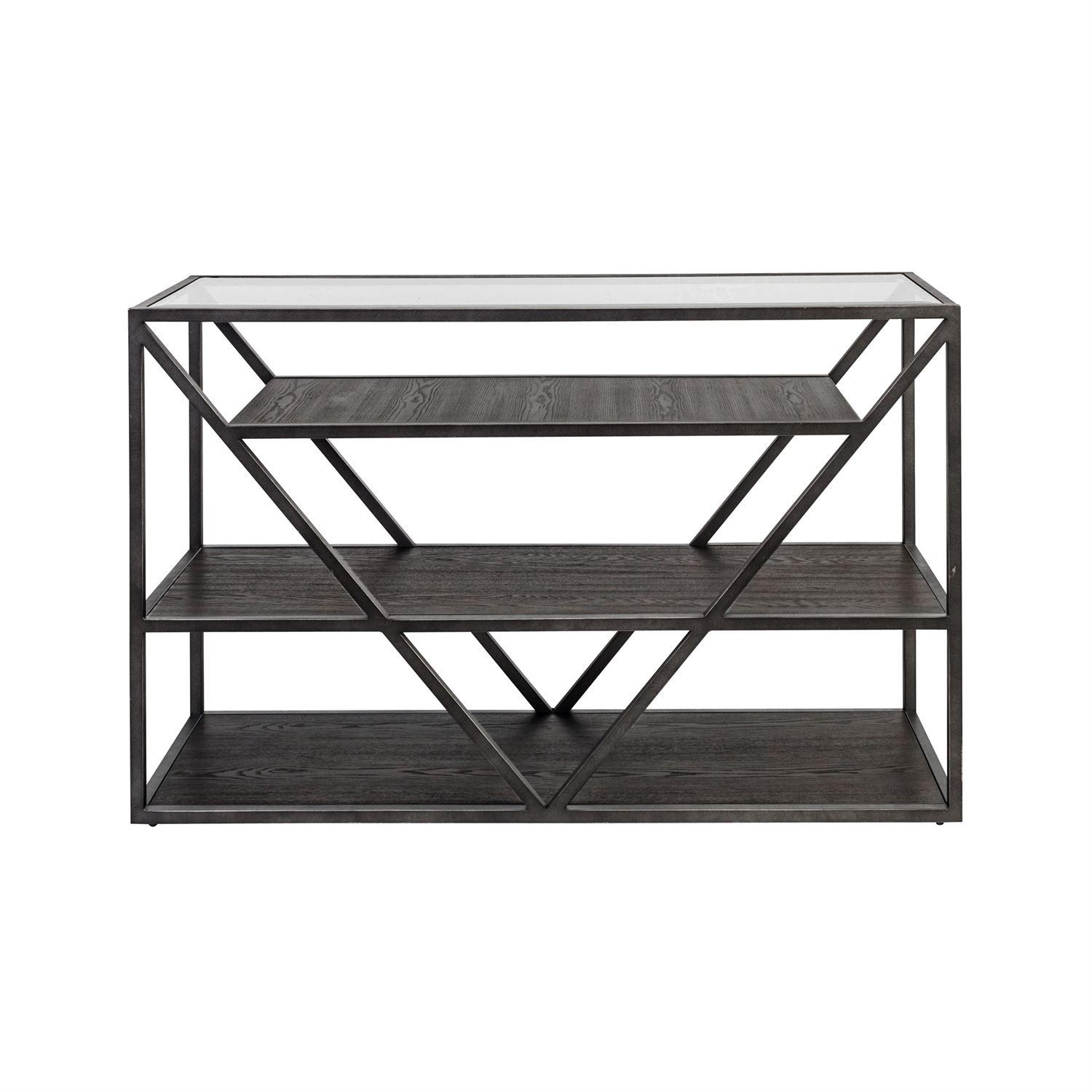 

    
Contemporary Gray Wood Console Table Arista (37-OT) Liberty Furniture
