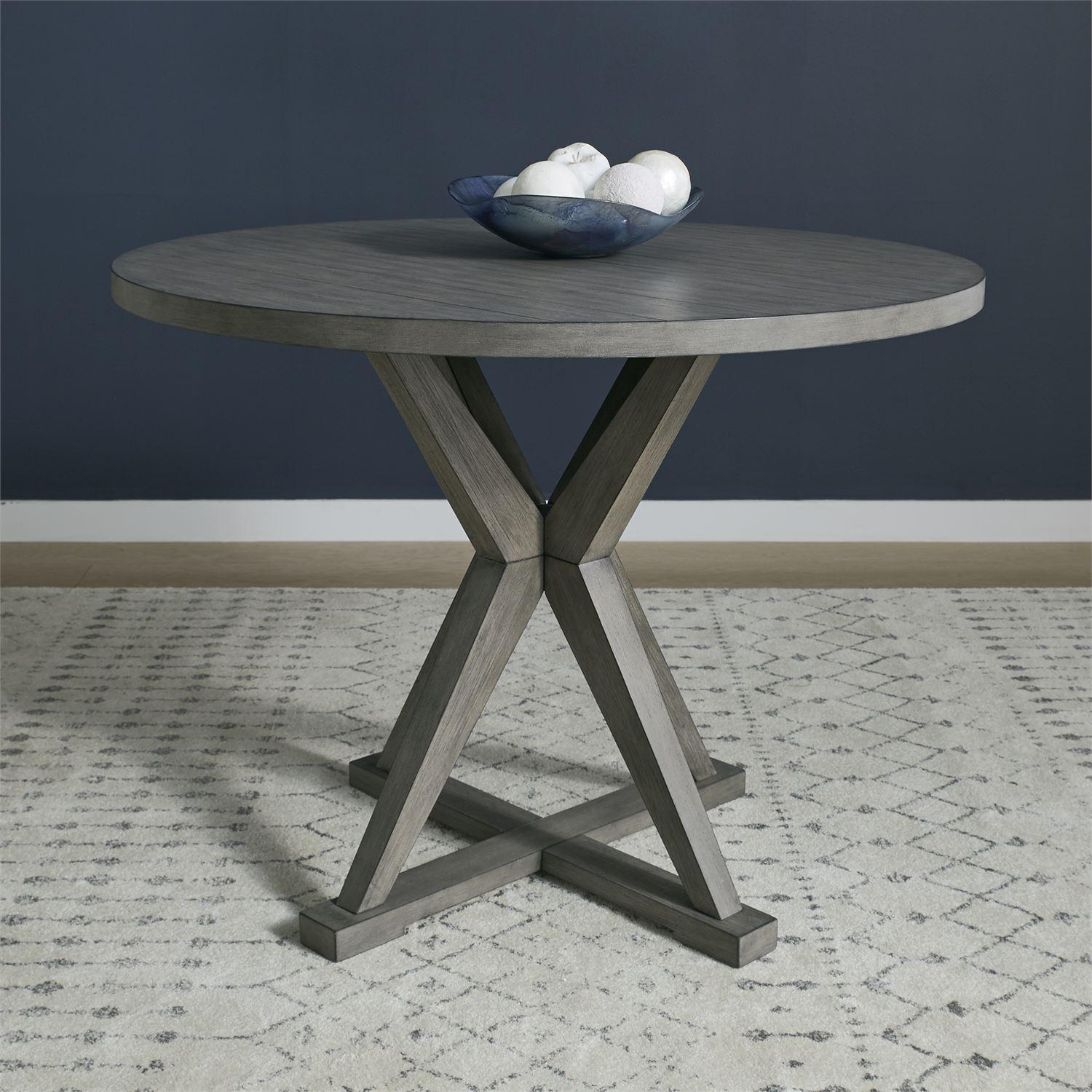 Contemporary Dining Table Crescent Creek  (530-CD) Dining Table 530-GT4848 in Gray 