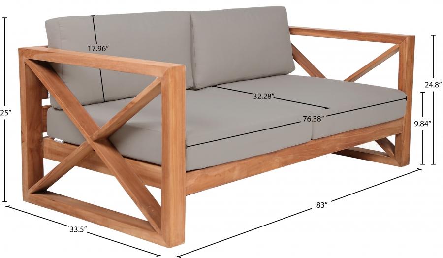 

    
 Order  Contemporary Grey Wood Fabric Patio Sofa Set-3PCS Meridian Furniture Anguilla 352Grey-S-3PCS
