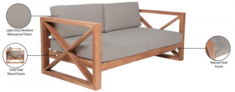 

                    
Buy Contemporary Grey Wood Fabric Patio Sofa Set-3PCS Meridian Furniture Anguilla 352Grey-S-3PCS
