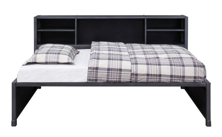 

    
Contemporary Gunmetal Twin Bed w/ Trundle by Acme Cargo 38270
