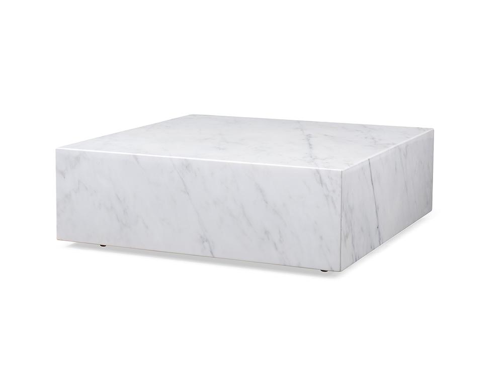 Contemporary Coffee Table CT1667-WHT Cube CT1667-WHT in White 
