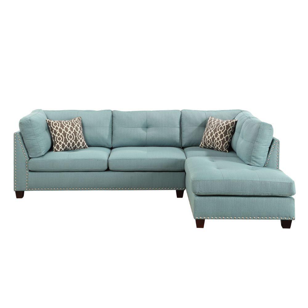 

                    
Acme Furniture Laurissa Sectional Sofa and Ottoman Teal Linen Purchase 
