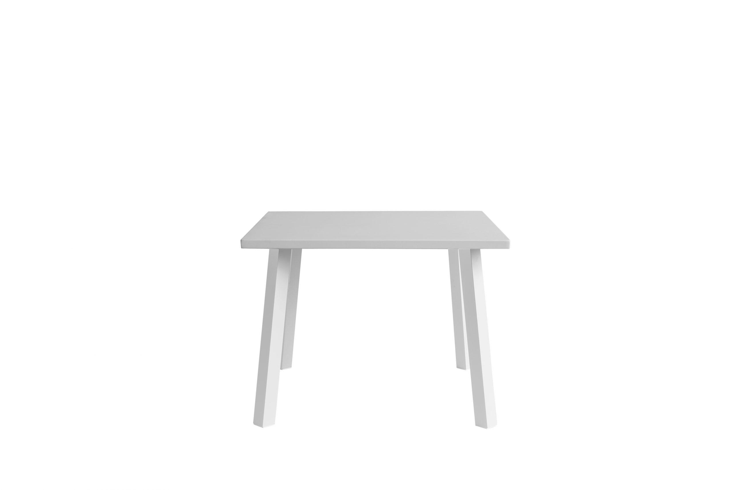 Contemporary Outdoor Dining Table DT1593S-WHT Rio DT1593S-WHT in White 
