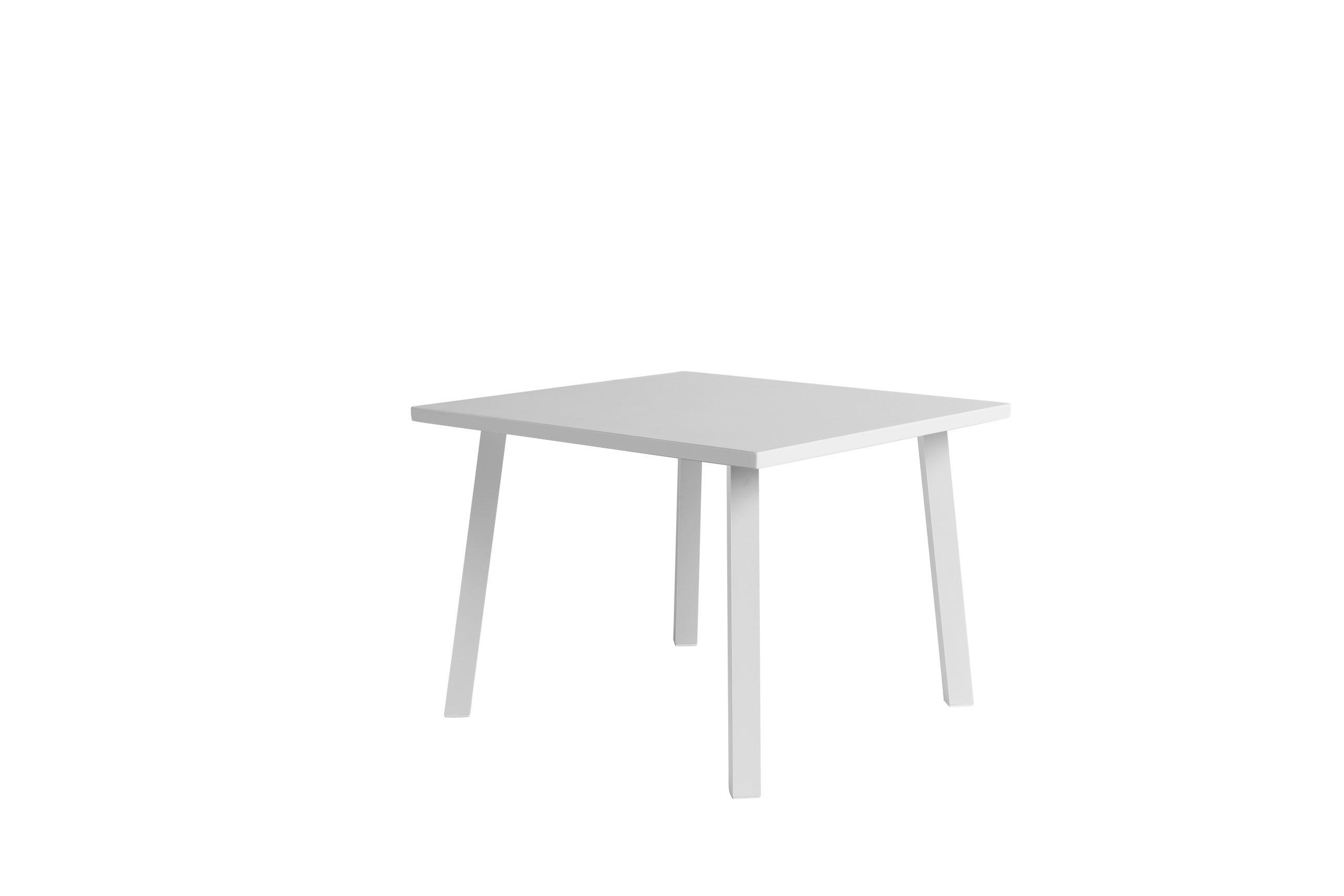 

    
Contemporary Matte White Aluminium Outdoor Dining Table WhiteLine DT1593S-WHT Rio
