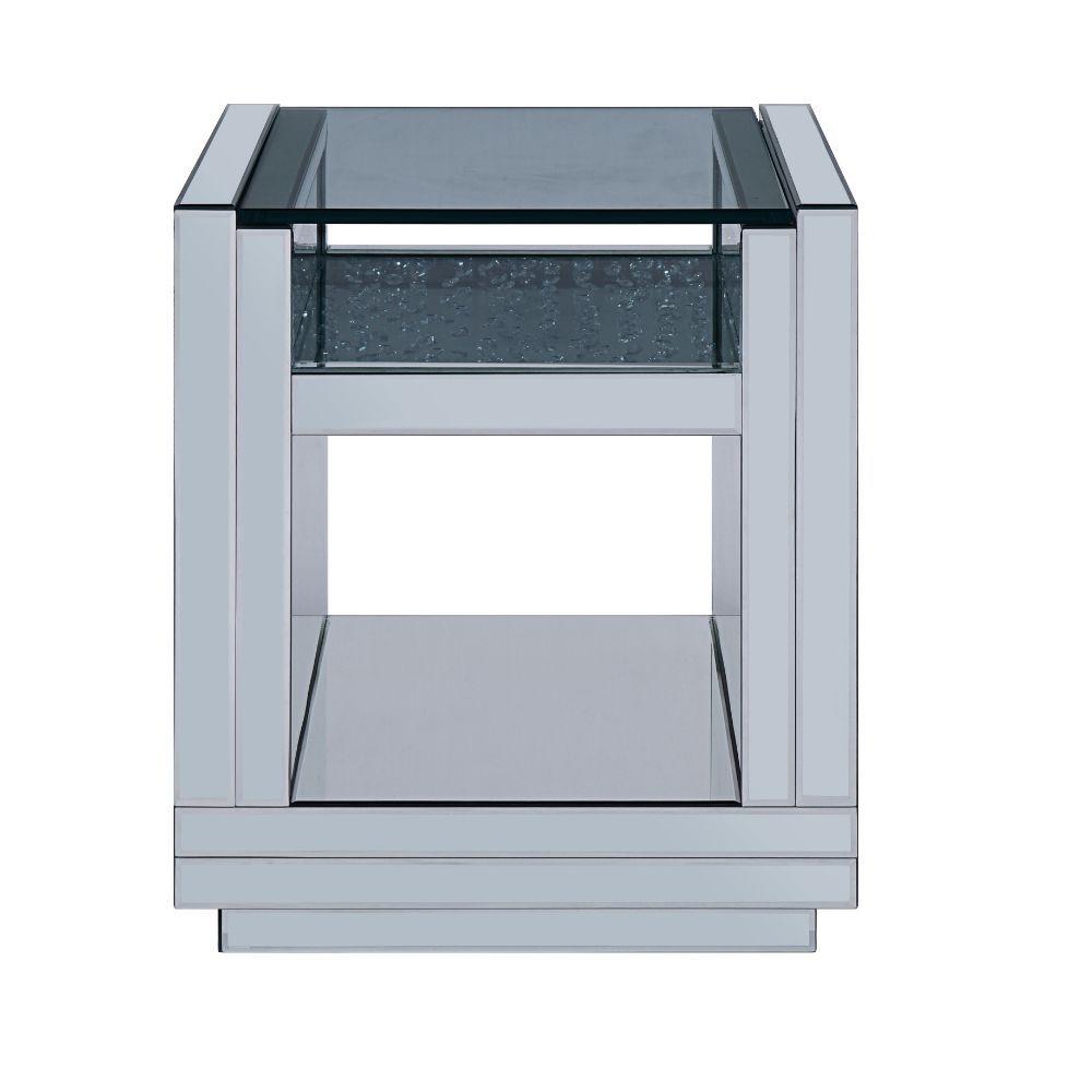

    
Contemporary Mirrored End Table by Acme Nysa 81472
